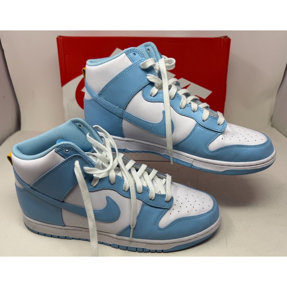 Nike Dunk High Retro "Blue Chill" DD1399-401 Size 13 White/Light Blue w/ Box